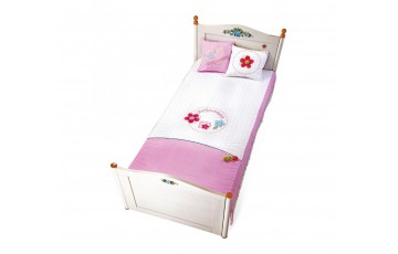 Flora Plus XL Bed Cover (Pink)